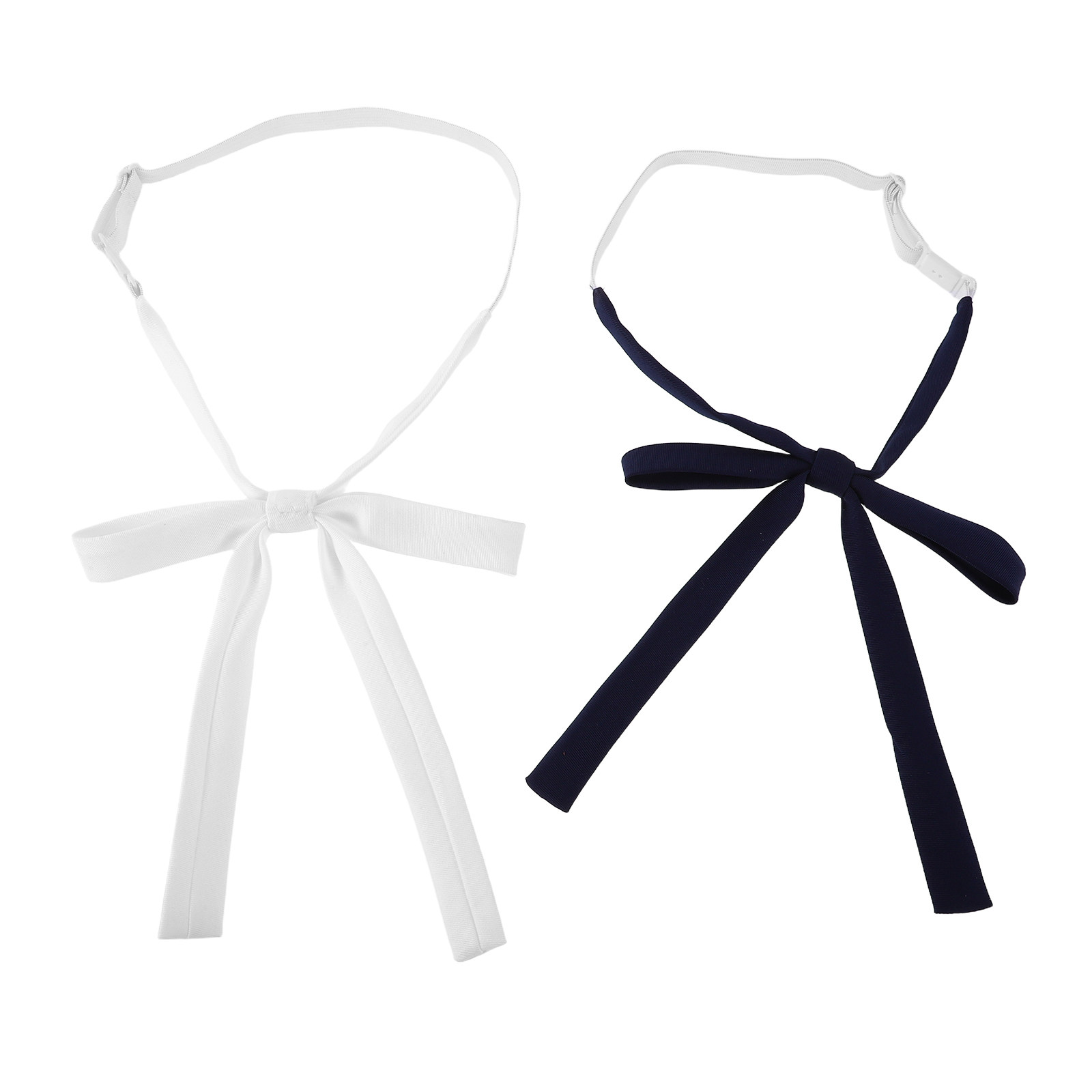 2個入り、女性用、リボンタイ、日本の制服スタイル、あらかじめ - Bow Tie Pre Tied のレビューと価格