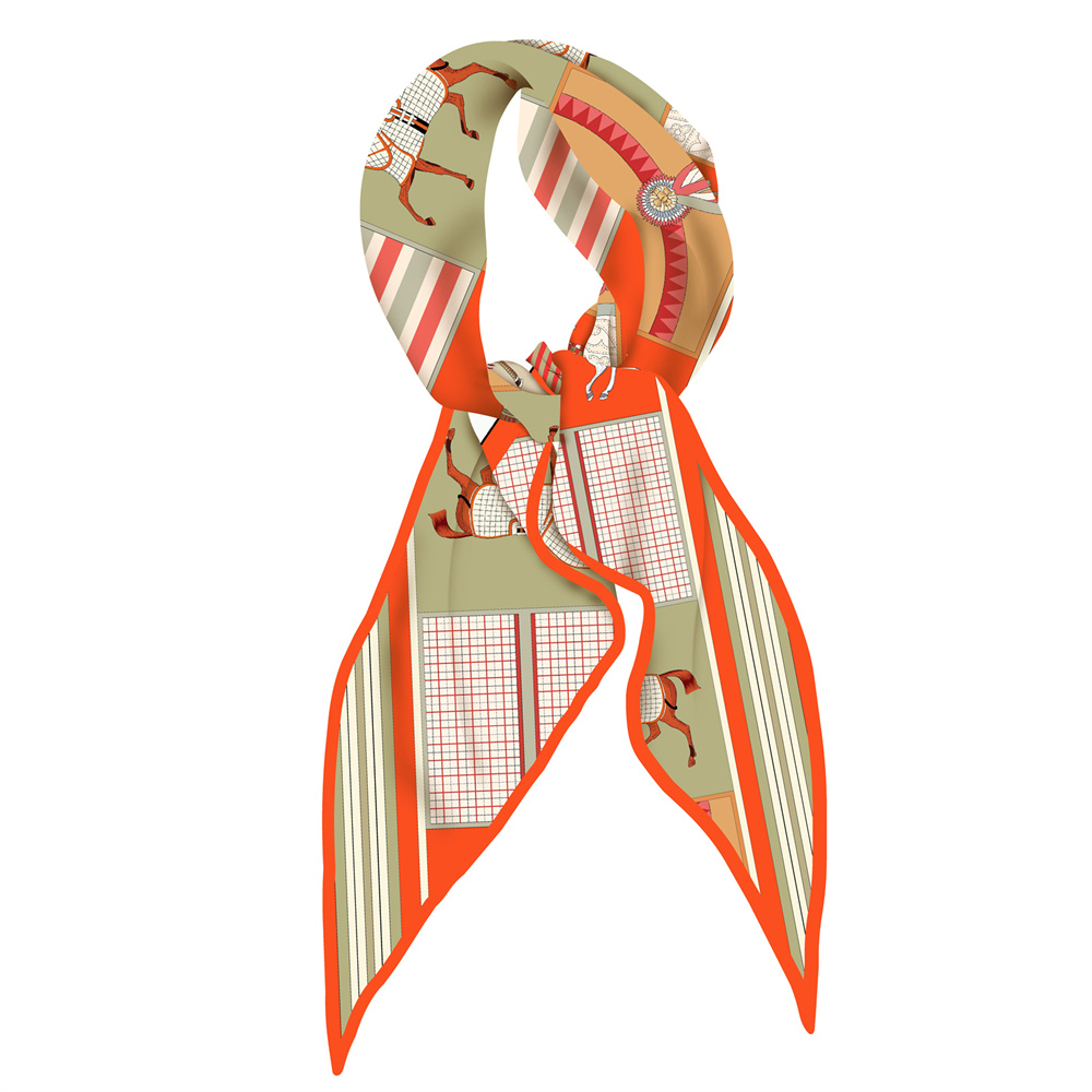 新デザインのプリントシルクスカーフ、レディース用ショール、ネ - Scarf Silk Square のレビューと価格