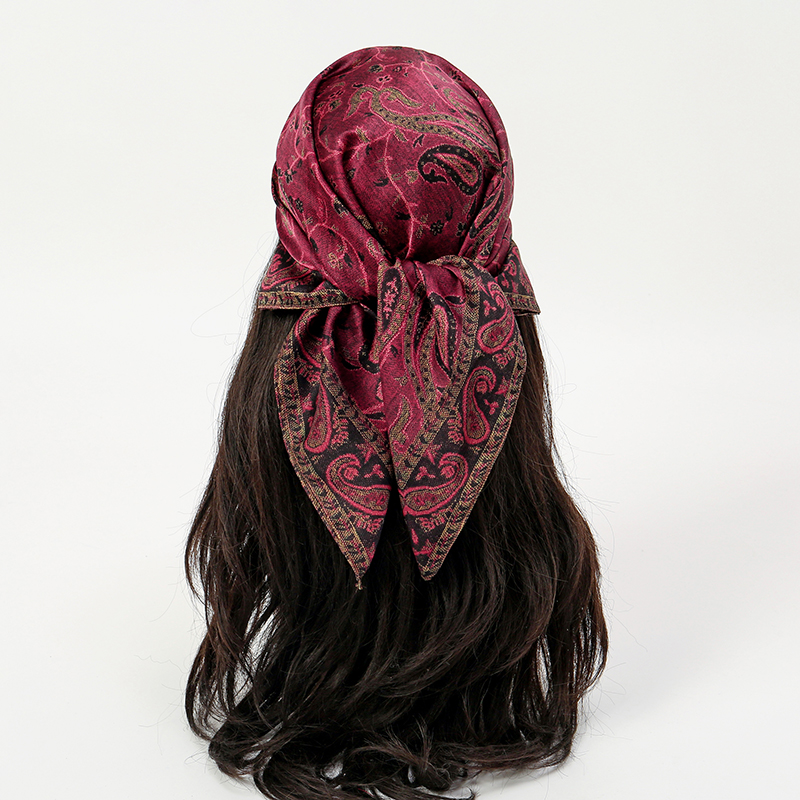 高級シルクスカーフ 70*70 センチメートル正方形レトロペ - Scarf Silk Square のレビューと価格